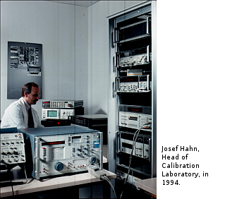 An experience you can count on : In 1994, Josef Hahn, the director of the accredited calibration laboratory